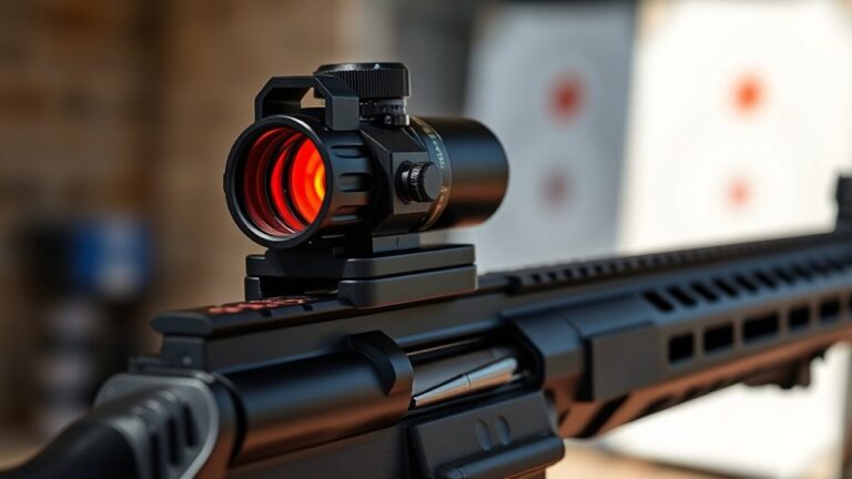 adjusting red dot sight
