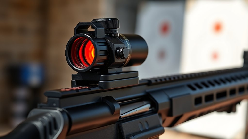adjusting red dot sight
