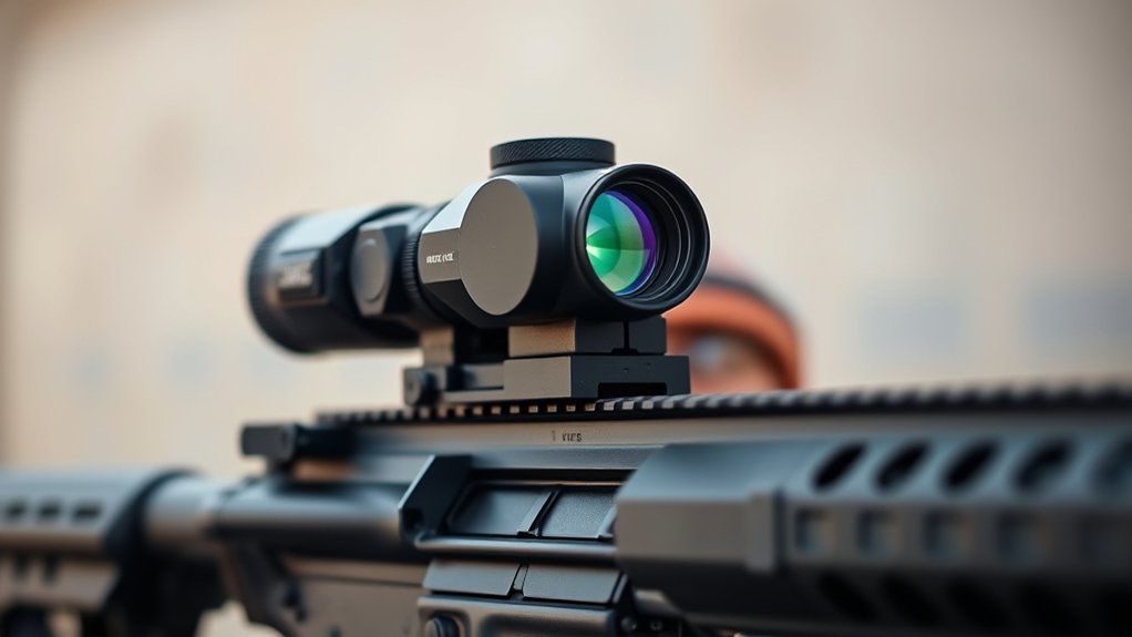 align eye with red dot