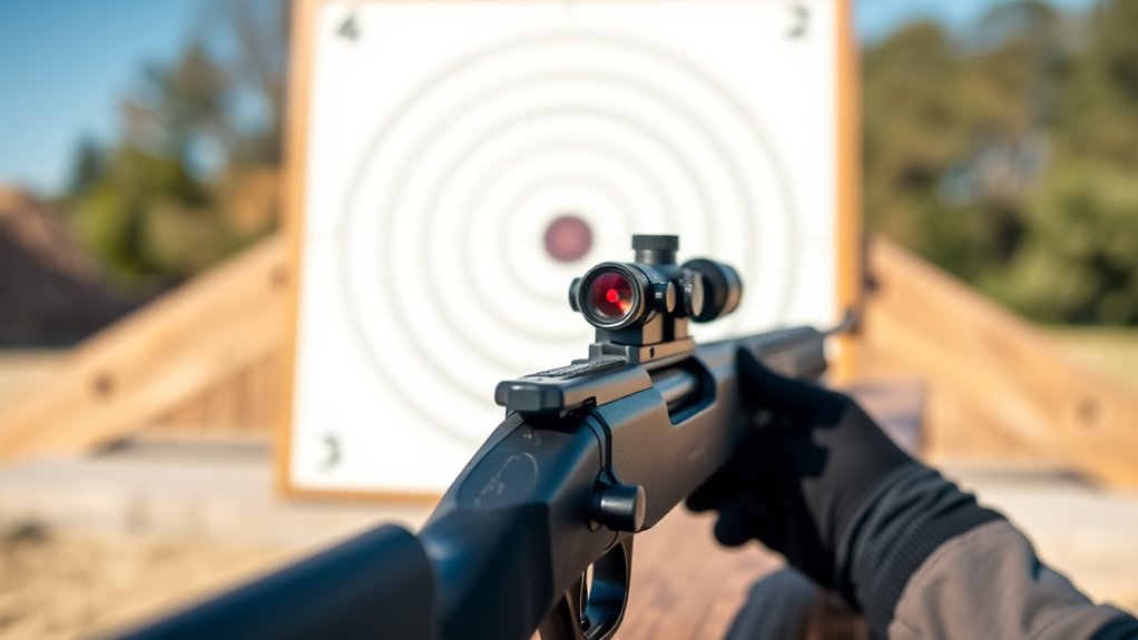 aligning red dot sight