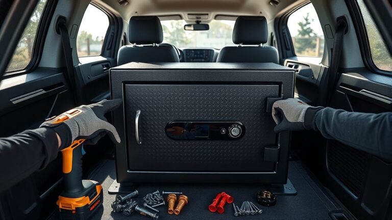 car gun safe installation