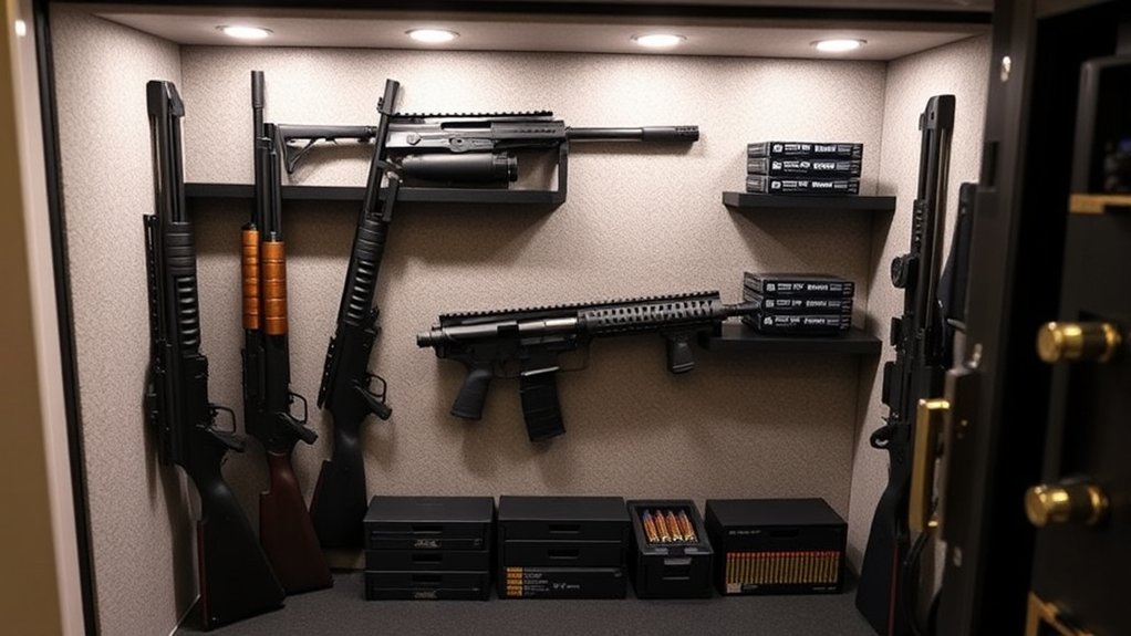 efficient safe firearm storage