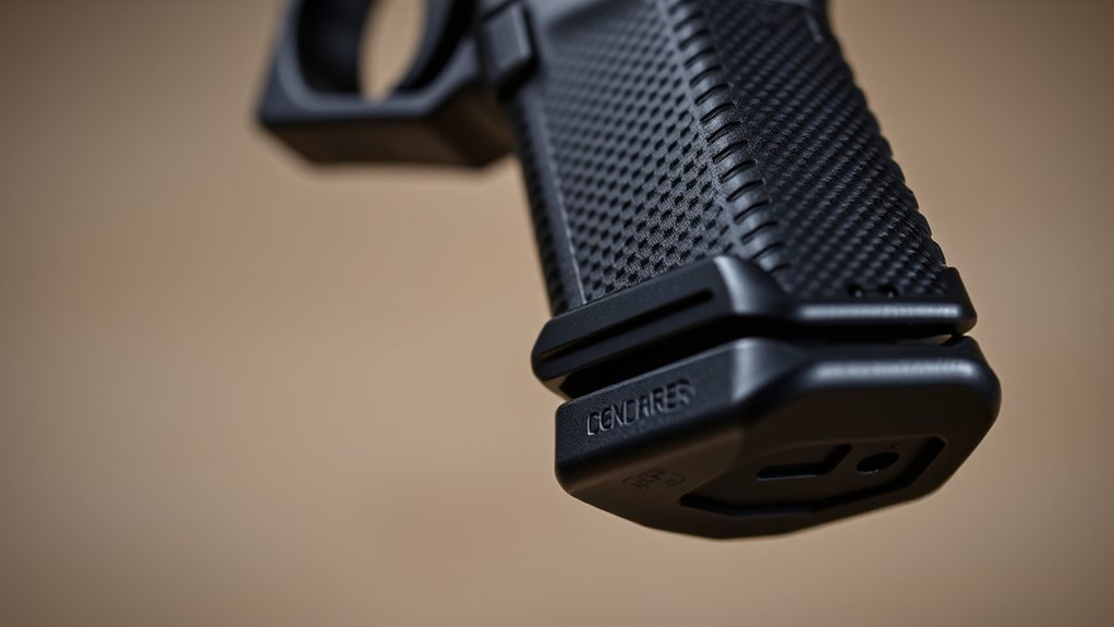 finger grooves and accessory rail