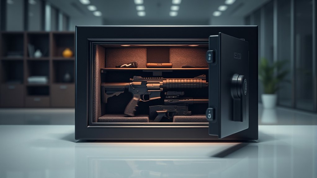 fireproof secure firearm storage