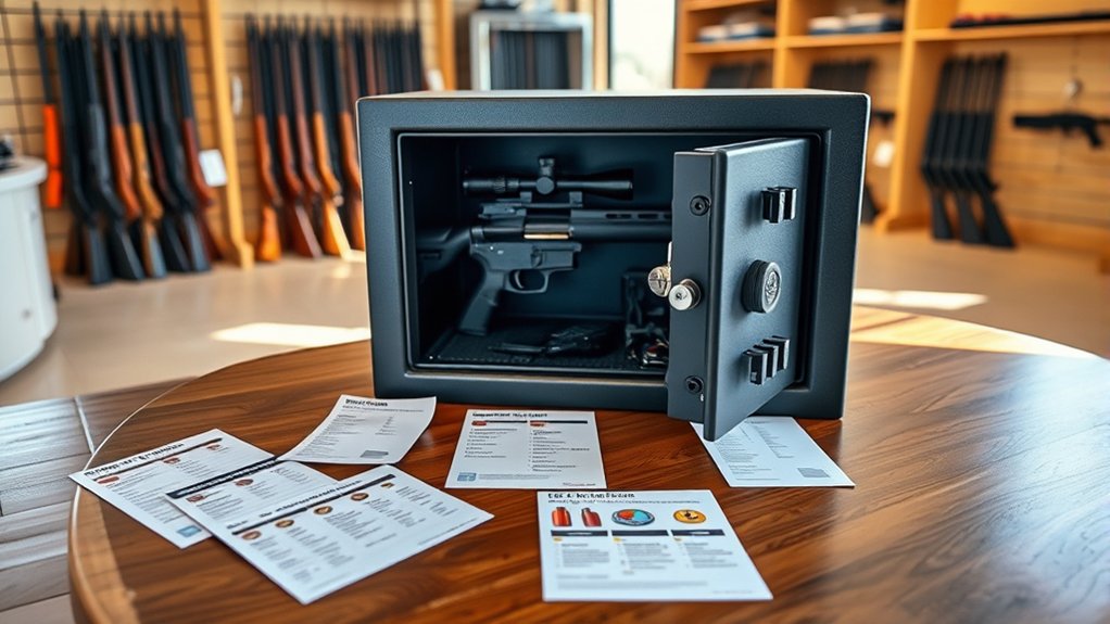 gun safes prices features options