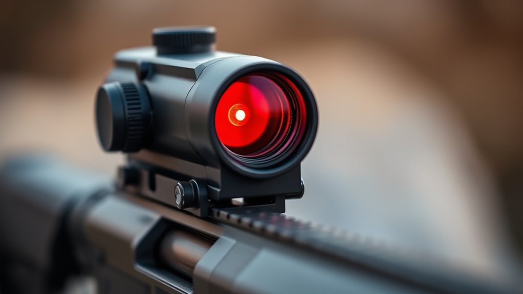 minimized parallax through optics