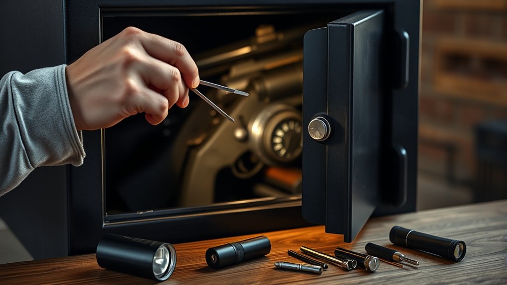 opening safe without key
