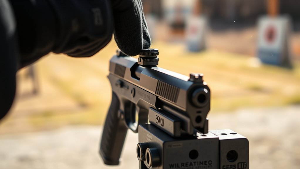pistol red dot zeroing