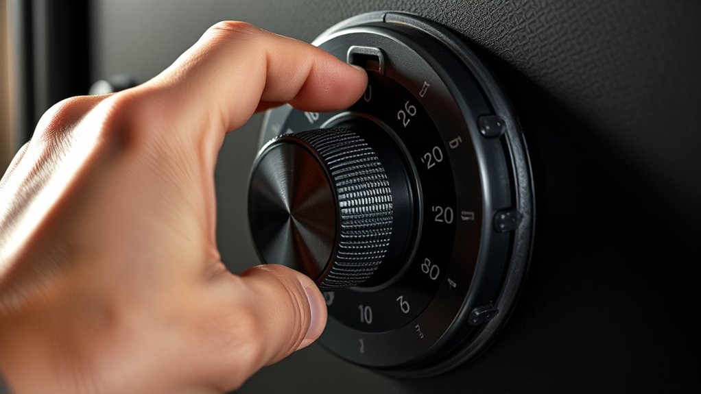 precise dialing unlocks safe