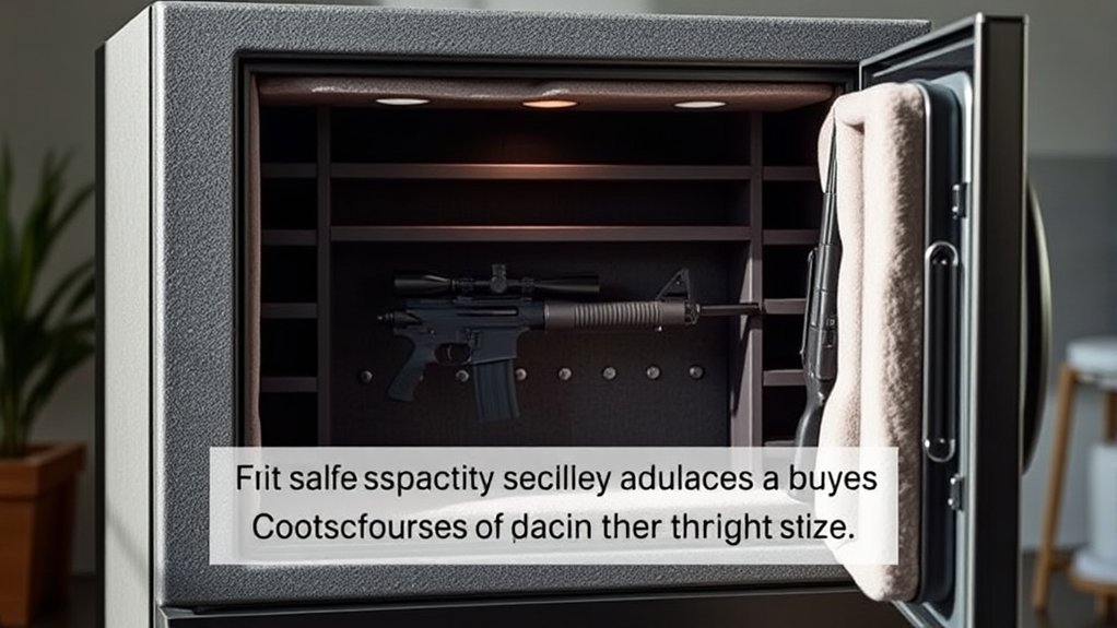 proper safe size planning