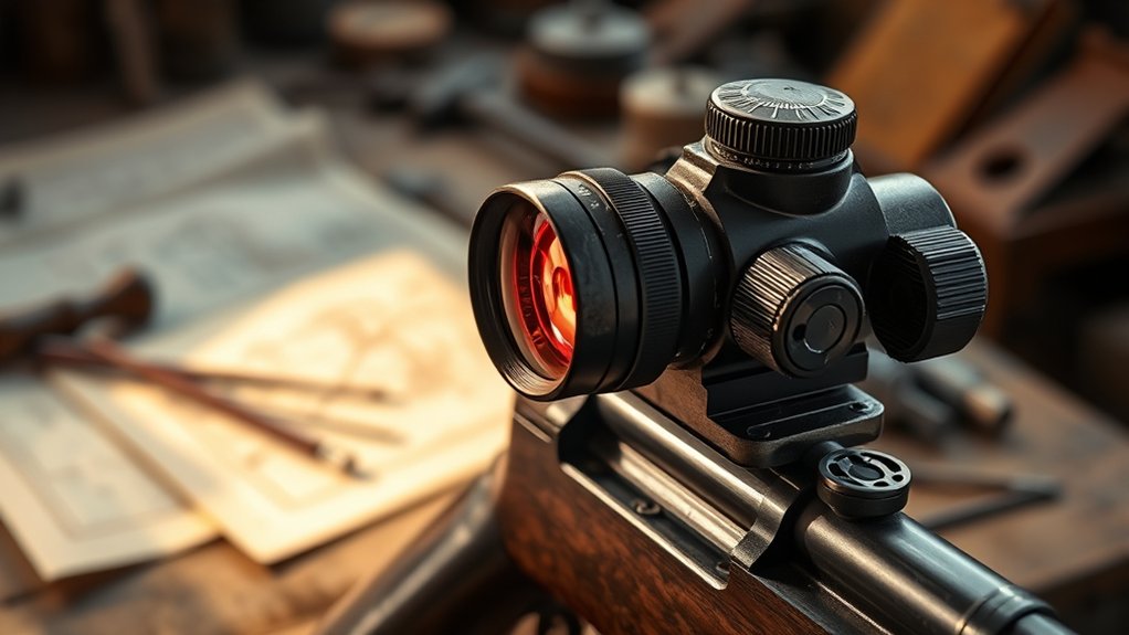 red dot sight invention history