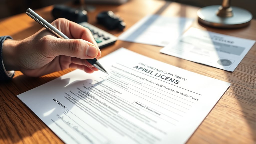 required documents for firearms permit