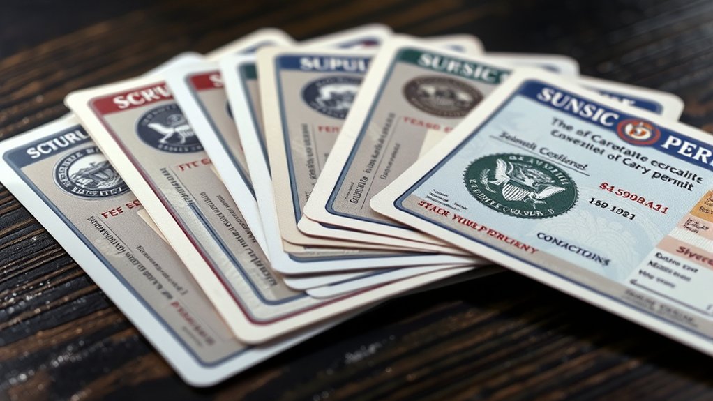state permit card variations