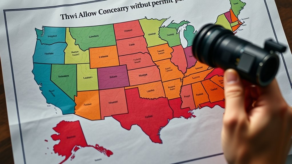 states permit permitless concealed carry