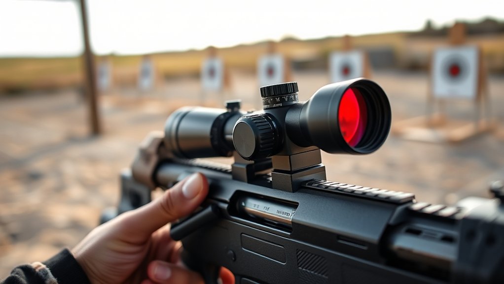 zeroing red dot sight