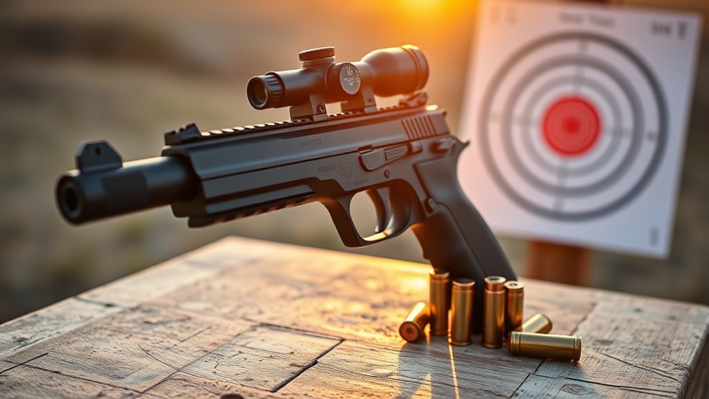 long range pistol effectiveness features