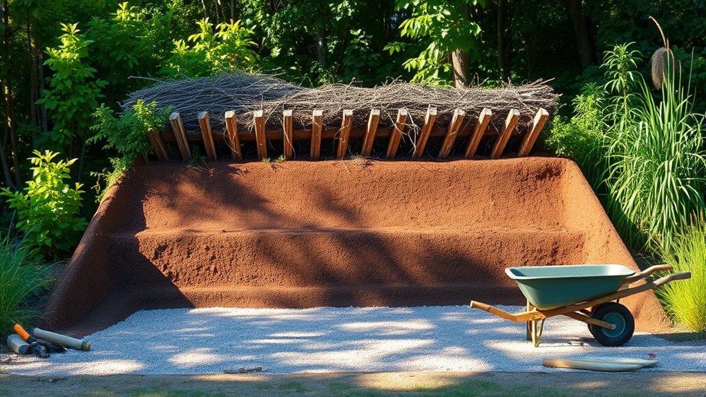 natural materials for backstop