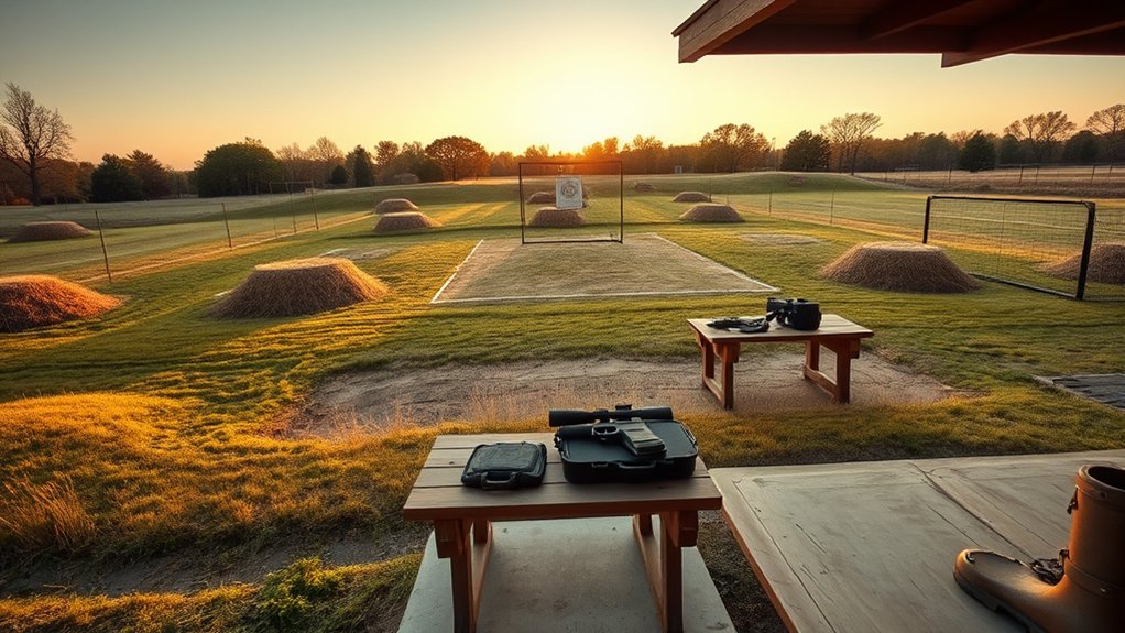 safe shooting range features