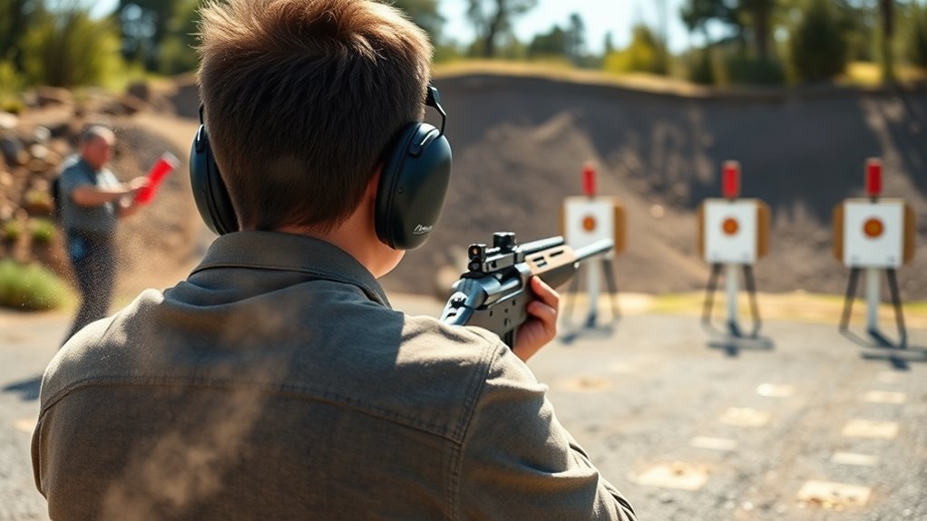 shooting range access at 18