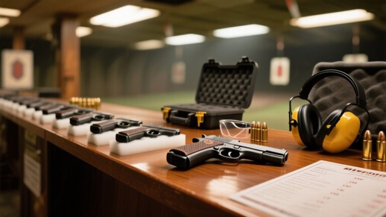 shooting range gun rental costs