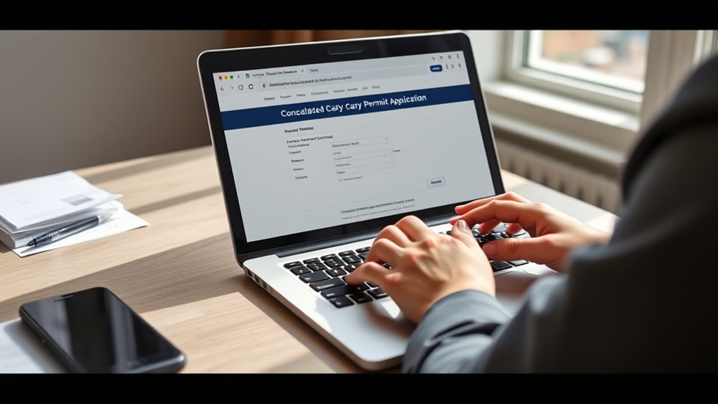 online concealed carry application