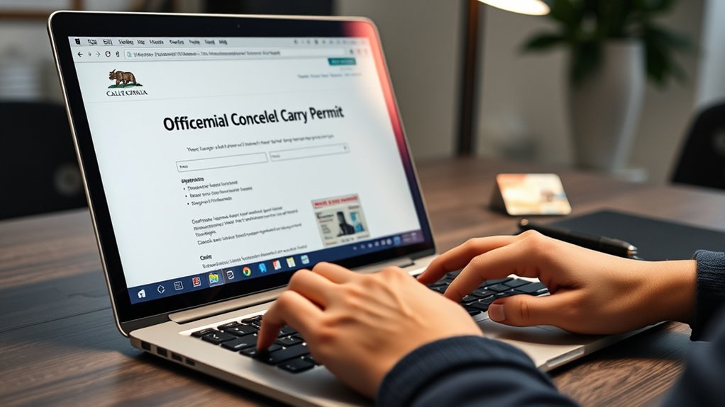 submit ccw application online